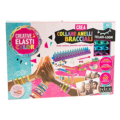 Elasticolor 3001 Halloween New – Neues Starter-Set für Halsketten, Ringe, Armbänder mit Rahmen für Gummibänder – Nice Group, 03001, Mehrfarbig, Kit Base Elasticolor 3001 Halloween New – Neues Starter-Set für Halsketten, Ringe, Armbänder mit Rahmen für Gummibänder – Nice Group, 03001, Mehrfarbig, Kit Base von Elasticolor