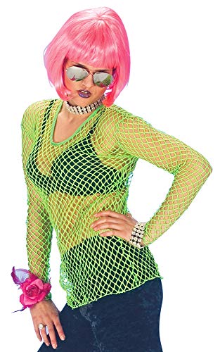 Elbenwald Damen Shirt Grün - Neon Netz Shirt für Karneval, Mottoparty oder Musikfestival - Einheitsgröße 34-42 - Langarm - Grün Elbenwald Damen Shirt Grün - Neon Netz Shirt für Karneval, Mottoparty oder Musikfestival - Einheitsgröße 34-42 - Langarm - Grün von Elbenwald