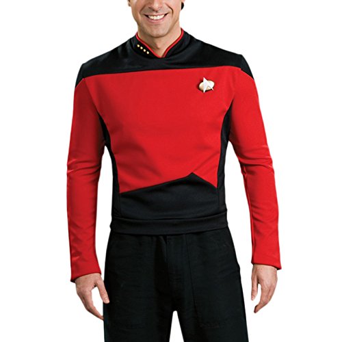 Star Trek Kostüm Movie Deluxe Shirt mit Kragenabzeichen Anstecknadel Commander - L von Elbenwald