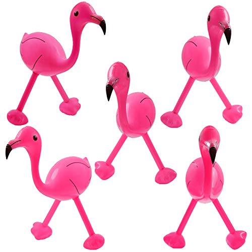 Elcoho Aufblasbare Flamingos, Pink, Pool-Spielzeug für Hawaii-Party, Dekoration, Luau-Party-Hintergrund, 5 Stück Elcoho Aufblasbare Flamingos, Pink, Pool-Spielzeug für Hawaii-Party, Dekoration, Luau-Party-Hintergrund, 5 Stück von Elcoho