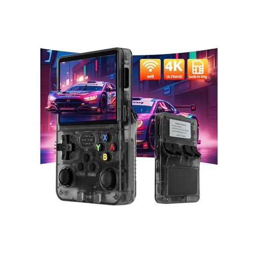 R36S Retro-Handheld-Spielkonsole, 3,5 Zoll IPS OCA HD MIPI Bildschirm, Open-Source-Linux-System und 3000 Spiele, integrierte 64GB-TF-Karte Tragbare Videospielkonsole. von EleBikk