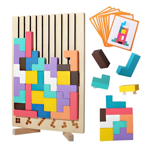 Holzpuzzle Tetris, Lernspielzeug, Montessori-Spiele 3 4 5 6 Jahre, Intelligenz Jigsaw, Gehirn Spielzeug, bunt, geometrische Blöcke Tetris, Geschenk für Kinder Holzpuzzle Tetris, Lernspielzeug, Montessori-Spiele 3 4 5 6 Jahre, Intelligenz Jigsaw, Gehirn Spielzeug, bunt, geometrische Blöcke Tetris, Geschenk für Kinder von Electri-HQ