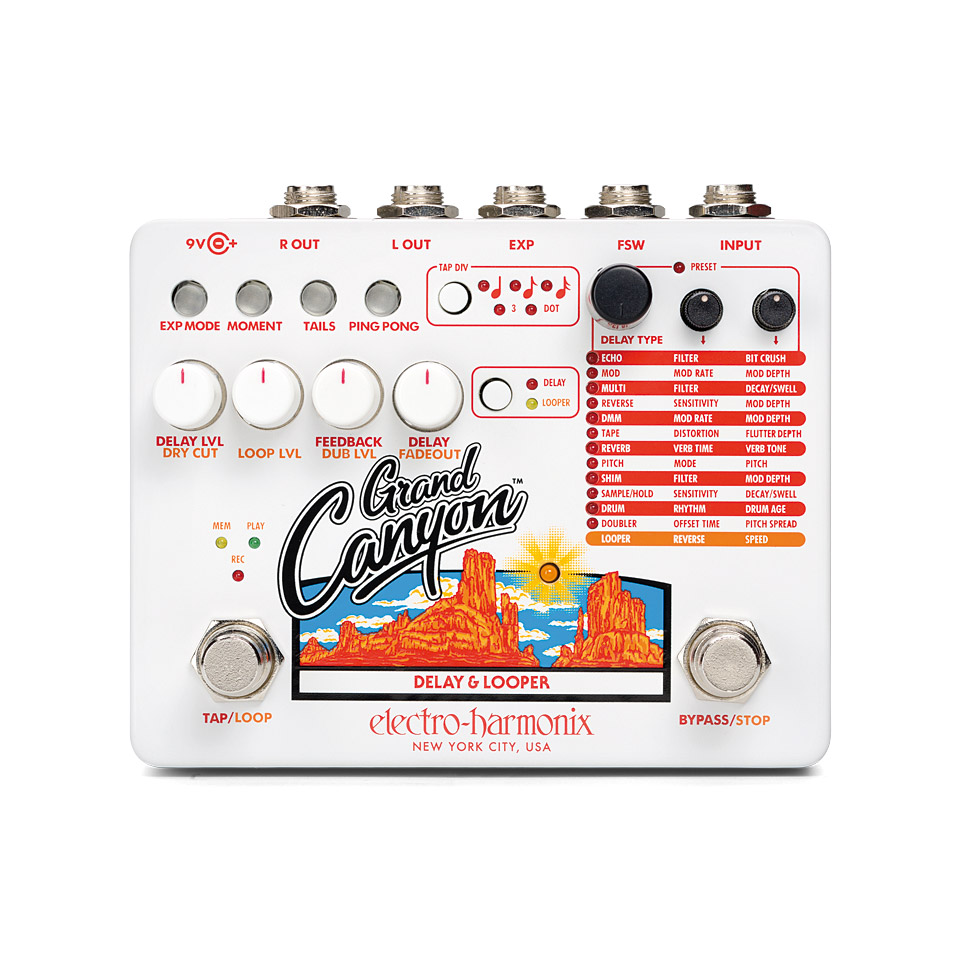 Electro Harmonix Grand Canyon Effektgerät E-Gitarre von Electro Harmonix