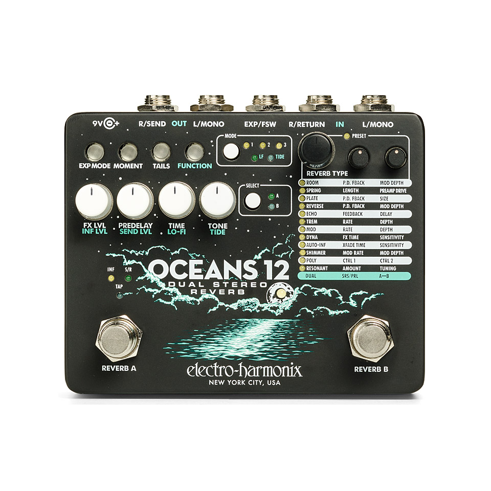 Electro Harmonix Oceans 12 Effektgerät E-Gitarre von Electro Harmonix