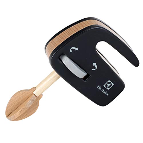 Electrolux Theo Klein 7402 Handmixer, Holz | Mixer mit drehbarem Quirl | Zubehör für Kinder- und Spiel-Küchen | Spielzeug für Kinder ab DREI Jahren von Theo Klein