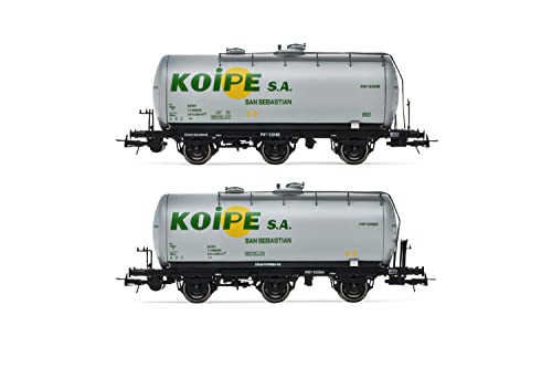 RENFE Tankwagen mit 3 Achsen, 2 Stück, Koype-Lackierung, Periode IV von Electrotren