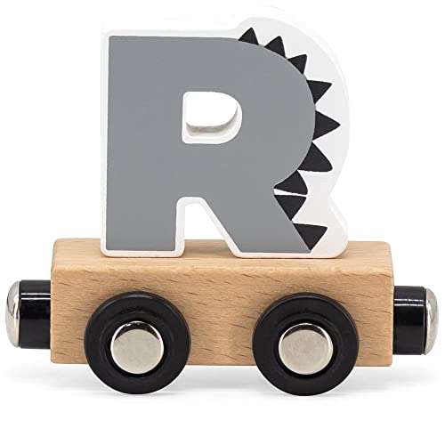Buchstabenzug Namenszug Holzeisenbahn magnetisch Holzbuchstaben Wunschname zusammenstellen R bunt von Elefantasie
