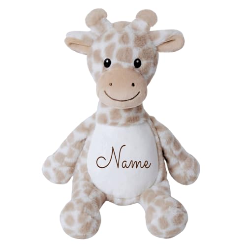 Elefantasie Kleines Stofftier PERSONALISIERT Giraffe mit Name Bedruckt Kuscheltier Plüschtier 25cm von Elefantasie