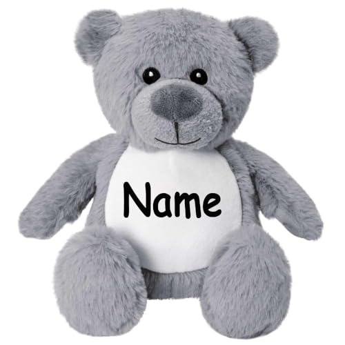 Elefantasie Kleines Stofftier PERSONALISIERT Teddybär mit Name Bedruckt Kuscheltier Plüschtier 25cm Bär grau Elefantasie Kleines Stofftier PERSONALISIERT Teddybär mit Name Bedruckt Kuscheltier Plüschtier 25cm Bär grau von Elefantasie