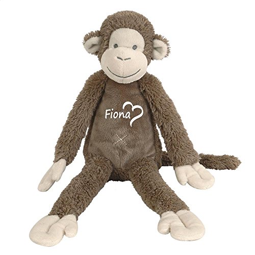 Elefantasie Stofftier AFFE mit Namen personalisiert Geschenk 40cm braun von Elefantasie