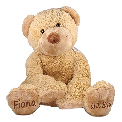 Elefantasie Stofftier Teddy Bär Geschenk mit Namen und Geburtsdatum personalisiert 25cm Elefantasie Stofftier Teddy Bär Geschenk mit Namen und Geburtsdatum personalisiert 25cm von Elefantasie