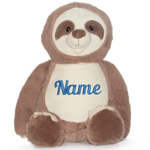 Elefantasie Stofftier mit Name bestickt Kuscheltier Faultier personalisiert Name von Elefantasie