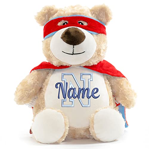 Elefantasie Stofftier mit Name Bestickt Kuscheltier Heldenbär personalisiert Stickmotiv Buchstabe von Elefantasie