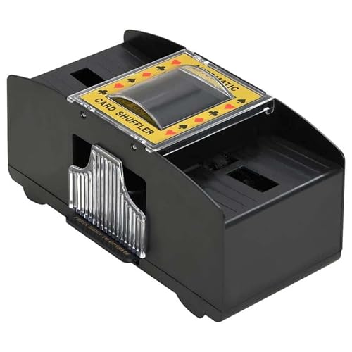 Eleganz Automatischer Kartenmischer für 2 Decks - Schwarz | Professioneller Kartenshuffler für Poker, Blackjack & Brettspiele | Schnelle & Gleichmäßige Mischung | Ideal für Spielabende & Turniere Eleganz Automatischer Kartenmischer für 2 Decks - Schwarz | Professioneller Kartenshuffler für Poker, Blackjack & Brettspiele | Schnelle & Gleichmäßige Mischung | Ideal für Spielabende & Turniere von Eleganz