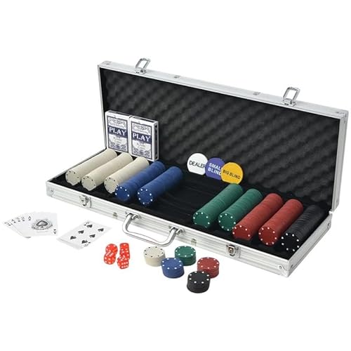 Eleganz Poker Set mit 500 Chips aus Aluminium - Professionelles Casino Poker Spiel für Hauspartys, Turniere & Abende mit Freunden - Langlebig & Hochwertig Eleganz Poker Set mit 500 Chips aus Aluminium - Professionelles Casino Poker Spiel für Hauspartys, Turniere & Abende mit Freunden - Langlebig & Hochwertig von Eleganz