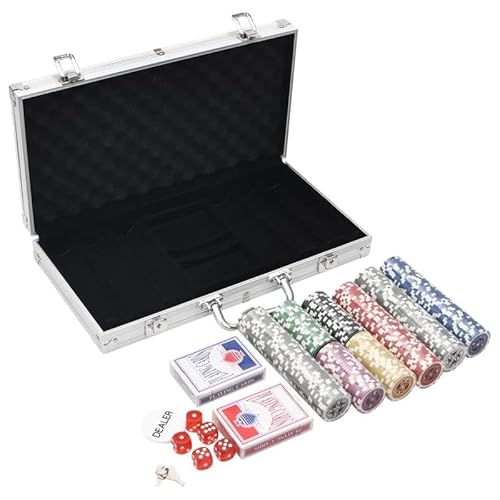 Pokerchips Set 300 Stück 11,5 g - Professionelles Casino Poker Set für Texas Holdem und Homegames - Langlebig und Griffig für Perfekte Spieleabende Pokerchips Set 300 Stück 11,5 g - Professionelles Casino Poker Set für Texas Holdem und Homegames - Langlebig und Griffig für Perfekte Spieleabende von Eleganz