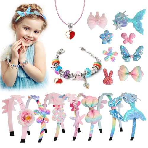 Elekin 65PCS DIY Haarband, Schmuck Basteln Mädchen, Haarreifen Bastelset Mädchen, Kreatives GeburtstagsPräsent Spielzeug, Bastelset Mädchen 5-12 Jahre, Mode Mädchen Haar-Accessoires-Making Kit Elekin 65PCS DIY Haarband, Schmuck Basteln Mädchen, Haarreifen Bastelset Mädchen, Kreatives GeburtstagsPräsent Spielzeug, Bastelset Mädchen 5-12 Jahre, Mode Mädchen Haar-Accessoires-Making Kit von Elekin