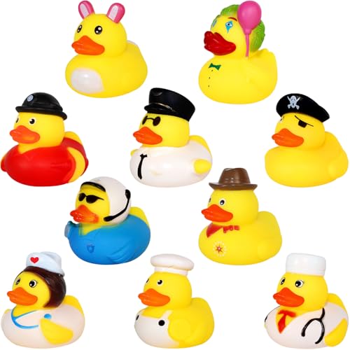 10 Stück Gummi Badeenten, Bunt Gummi Enten Schwimmer und Bade Enten niedlich Badeenten-Spielzeug für Baby-Dusche Preise Geburtstag Party Supplies Geschenke für Kinder Klassenzimmer Preise 10 Stück Gummi Badeenten, Bunt Gummi Enten Schwimmer und Bade Enten niedlich Badeenten-Spielzeug für Baby-Dusche Preise Geburtstag Party Supplies Geschenke für Kinder Klassenzimmer Preise von Elektheim