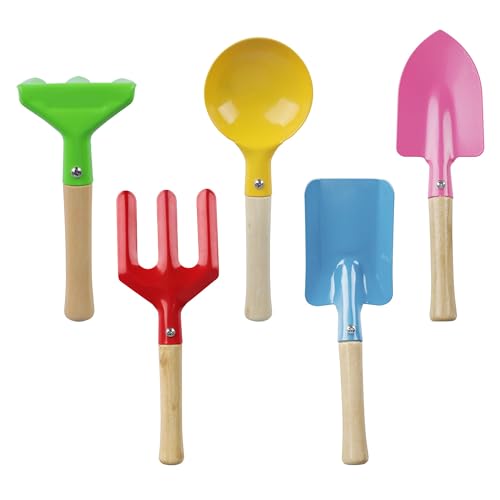 Elektheim Handschaufel-Set Gartenhelfer für Kinder ab 3 Jahre, Gartenset mit Schaufel Rechen Spaten Löffel Gabel Harke, Kinder Gartengeräte Garten Werkzeuge Geräte Sandspielzeug Strand Spielzeug Elektheim Handschaufel-Set Gartenhelfer für Kinder ab 3 Jahre, Gartenset mit Schaufel Rechen Spaten Löffel Gabel Harke, Kinder Gartengeräte Garten Werkzeuge Geräte Sandspielzeug Strand Spielzeug von Elektheim
