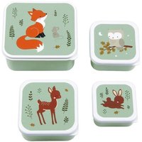 Lunchbox / 4er Set / Waldfreunde / Salbeigrün Lunchbox / 4er Set / Waldfreunde / Salbeigrün von Elements for kids GmbH