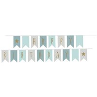 Wimpelkette Happy Birthday / Blau Wimpelkette Happy Birthday / Blau von Elements for kids GmbH