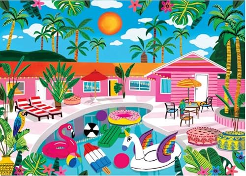 Elena Es 1000-teiliges Puzzle für Erwachsene – Poolside, Puzzles für Erwachsene, 1000 Teile, buntes Sommer-Schwimmbad-Urlaubspuzzle, Größe 50,8 x 71,1 cm Elena Es 1000-teiliges Puzzle für Erwachsene – Poolside, Puzzles für Erwachsene, 1000 Teile, buntes Sommer-Schwimmbad-Urlaubspuzzle, Größe 50,8 x 71,1 cm von Elena Essex