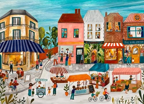 Elena Es Puzzles 1000 Teile - Markttag, Puzzles für Erwachsene 1000 Teile, Sommerlandschaft Geschäfte Dorfstadt Szene Puzzle, Größe 71.1 cmx 50.8 cm Elena Es Puzzles 1000 Teile - Markttag, Puzzles für Erwachsene 1000 Teile, Sommerlandschaft Geschäfte Dorfstadt Szene Puzzle, Größe 71.1 cmx 50.8 cm von Elena Essex