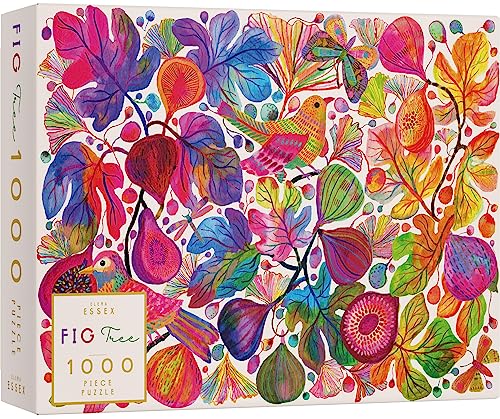 Elena Essex Puzzle 1000 Teile - Fig Tree | Puzzle Erwachsene | Puzzel | Puzzle 1000 | Buntes florales Vogel Puzzle | puzzlegröße 68 x 49 cm von Elena Essex