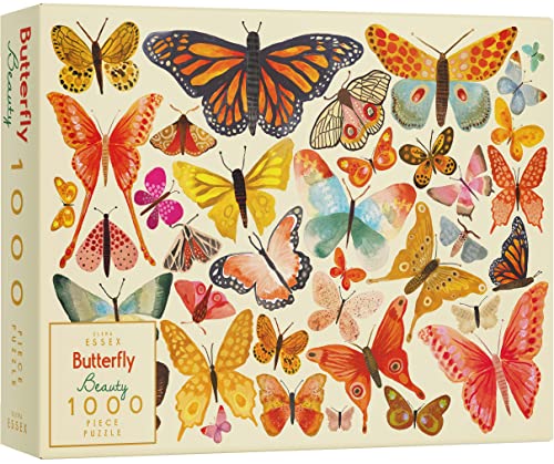 Elena Essex Puzzle - Butterfly Beauty | Puzzle 1000 Teile | Puzzle Erwachsene | Puzzel | Schmetterlinge Buntes Cooles Natur Tierwelt Puzzle | Puzzlegröße 70 x 50 cm von Elena Essex