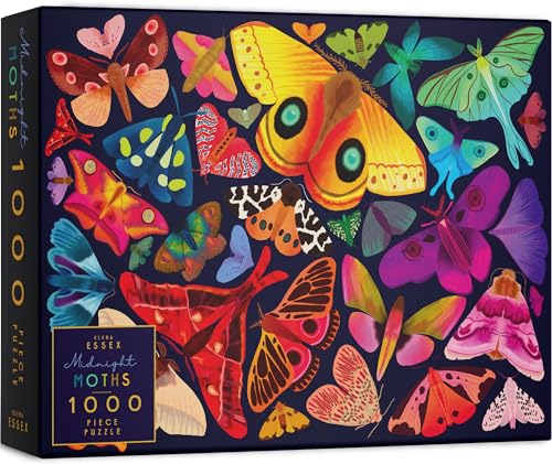 Elena Essex Puzzle - 1000 Pieces - Midnight Moths von Elena Essex