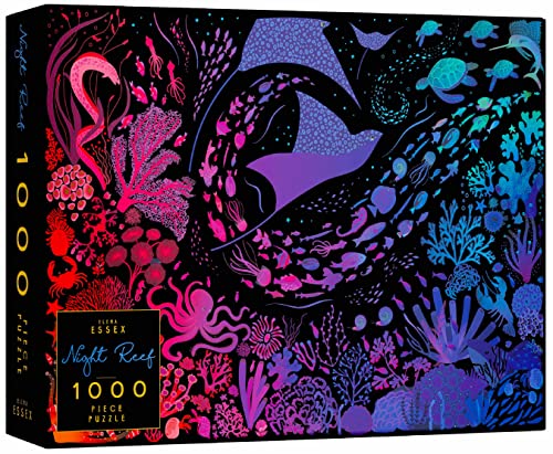 Elena Essex Puzzle - Night Reef, Ocean Deep, Snowfall, Fig Tree (Night Reef) Elena Essex Puzzle - Night Reef, Ocean Deep, Snowfall, Fig Tree (Night Reef) von Elena Essex