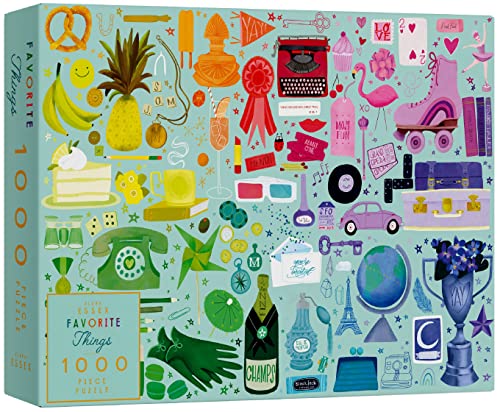 Elena Essex Puzzle Erwachsene - Favorite Things | Puzzle 1000 Teile Erwachsene | Puzzel | Puzzle für Erwachsene | Farbverlauf Puzzle | Puzzlegröße 70 x 50 cm von Elena Essex