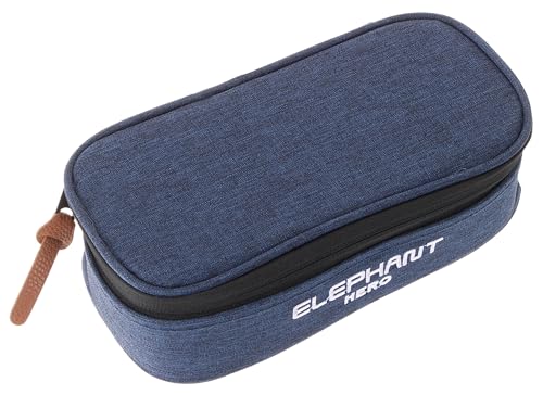 Elephant Mäppchen Jungen Mädchen Federtasche Box Hero Signature Pennal 12727 (Two Tone Blue (blau)) von Elephant