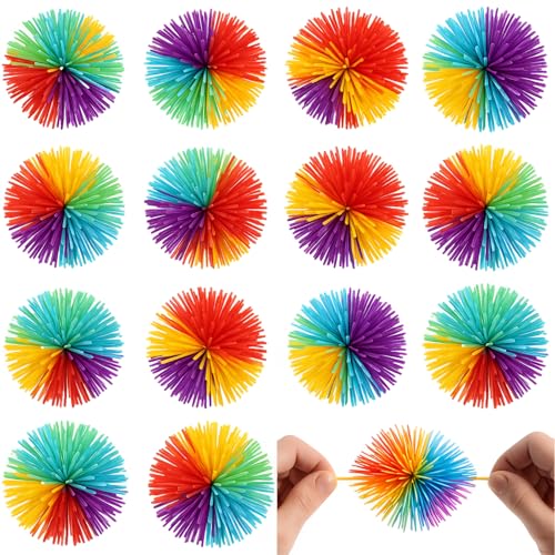 ElevaPulse 14 Stück Farbe Stringy Balls, Wuschelball, Hüpfball 6.5cm, Mitgebsel Kindergeburtstag 4,5,6,7,8,9,10 Jahre, für Kindergeburtstag/Familienspiele/Party/Mitbringsel/Kinder Outdoor Spielzeug ElevaPulse 14 Stück Farbe Stringy Balls, Wuschelball, Hüpfball 6.5cm, Mitgebsel Kindergeburtstag 4,5,6,7,8,9,10 Jahre, für Kindergeburtstag/Familienspiele/Party/Mitbringsel/Kinder Outdoor Spielzeug von ElevaPulse