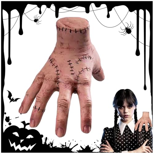 ElevaPulse Eiskaltes Händchen, Wednesday Händchen, Wednesday Family Hand, Realistic Scarred Händchen, Cosplay Foto Requisiten, Hände Spielzeug, Horror-Requisiten Für Cosplay ElevaPulse Eiskaltes Händchen, Wednesday Händchen, Wednesday Family Hand, Realistic Scarred Händchen, Cosplay Foto Requisiten, Hände Spielzeug, Horror-Requisiten Für Cosplay von ElevaPulse