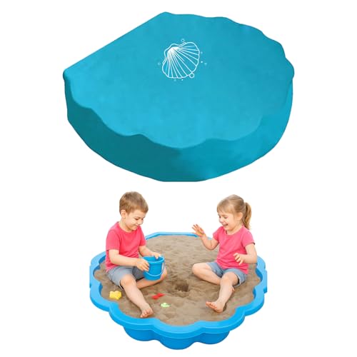 ElevaPulse Sandmuschel Abdeckung 100 x 15 cm, wasserdichte Sandkastenplane mit Deckel für Muschel Sandkasten XXL, Perfekter Schutz für Outdoor-Sandmuscheln und Spielplätze von ElevaPulse