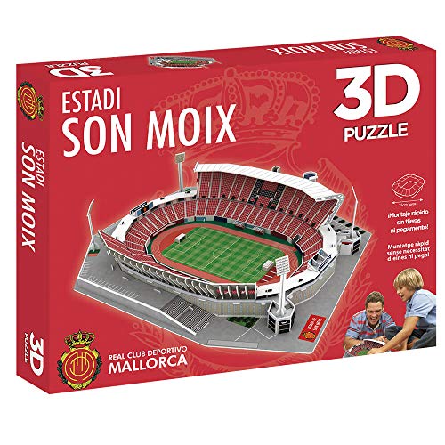Bandai - 3D-Puzzle Stadion Son Moix National Soccer Club Sammelfigur, Mehrfarbig (Eleven Force EF13385) von Eleven Force