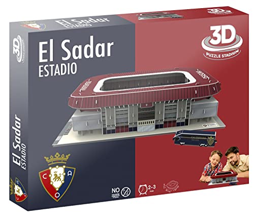 Eleven Force 14313 3D-Puzzle Stadion der Sadar (C.A. Osasuna), Blau/Rot von Eleven Force