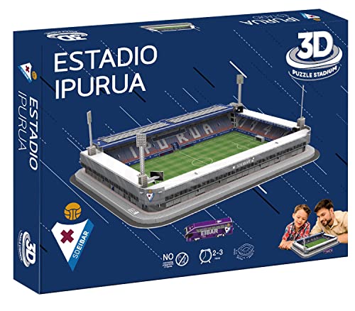 BANDAI 14924 3D-Puzzle Stadion Ipuru (Éibar), blau von BANDAI