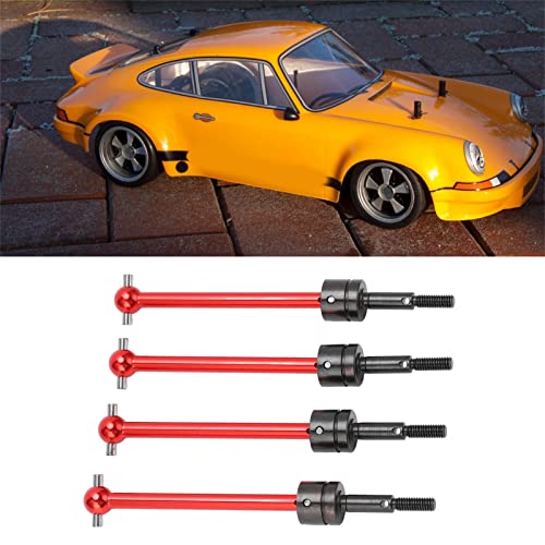 ElgnAura 4pcs Universal Drive Waft, RC CVD -Antriebswelle Set kompatibel mit TT02B 1/10 RC -Automodell -Spielzeugzubehör (Rot) von ElgnAura