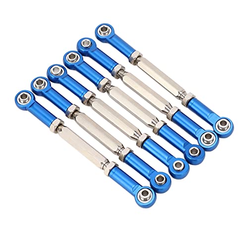 ElgnAura 88 -mm -Spannschloss -Stangenverknüpfung, RC -Auto -Druckstange mit verstellbaren Aluminiumlegierstangen, 1/10 kompatibel (Blau) von ElgnAura