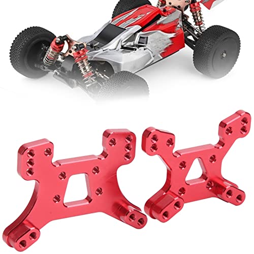ElgnAura Aluminum Shock Tower Board Set, Front and Rear Shock Tower Board Upgrade Accessories for WLtoys 144001 1/14 RC Car (Red) von ElgnAura