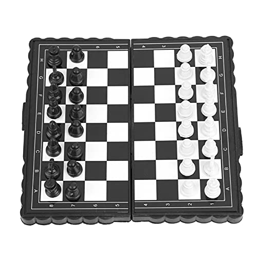 ElgnAura Magnetic Travel Chess Set with Mini Chess Game and Portable Folding Chessboard for Family Fun von ElgnAura