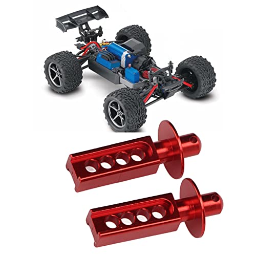 ElgnAura RC CAR Body Post, Aluminium RC -Auto -Modern Aktualisieren Teilezubehör, RC -Körpermontage für Rustler Bandit 1:10 4 Farben (Red) von ElgnAura