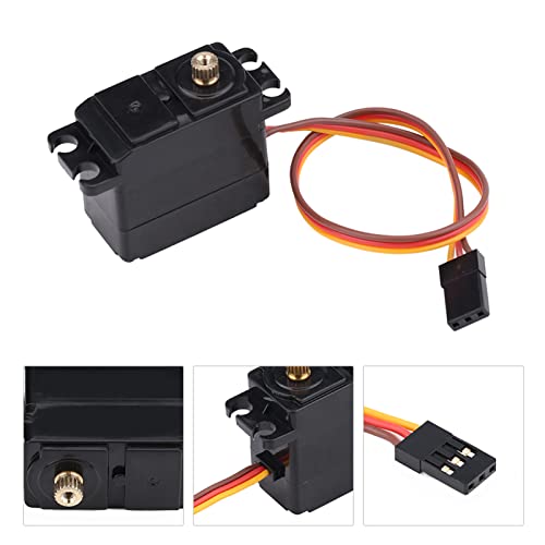 ElgnAura RC Car Servo, High Speed Metal Gear Servo Remote Control Accessory for 1/16 1/14 1/12 RC Car von ElgnAura