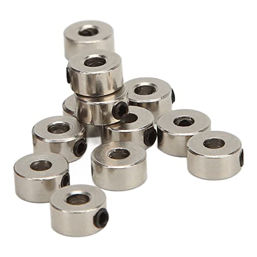 ElgnAura RC-Flugzeug-Radmanschetten-Set, 20-teilig, Edelstahl, Fahrwerksstopper, 3,1 mm, für Modellflugzeuge von ElgnAura