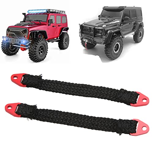 ElgnAura RC Suspension Reisegrenze Gurte, 2pcs Nylon + Aluminium -Legierungsaufhängung Begrenzende Träger für Slash E -Revo E -Revo2.0, Axialyeti 90032 90038 RC -Zubehör (90 mm) von ElgnAura