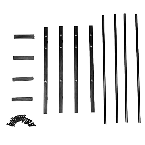 ElgnAura RC Tire Rack, Outlast RC Tyre Storage Double Layer Display Shelf for 1/10 SCX10 90046 D90 Crawler Car (Black) von ElgnAura