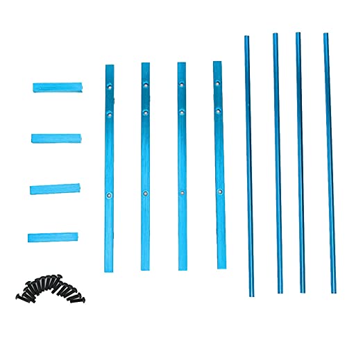 ElgnAura RC Tire Rack, Outlast RC Tyre Storage Double Layer Display Shelf for 1/10 SCX10 90046 D90 Crawler Car (Blue) von ElgnAura
