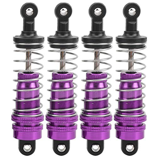 ElgnAura einstellbare RC -Auto -Stoßdämpfer, 4pcs Metall RC -Stoßdämpfer Dämpfer - Outast Upgrade -Zubehör für Wltoys 144001 1/11 RC Car (Lila) von ElgnAura